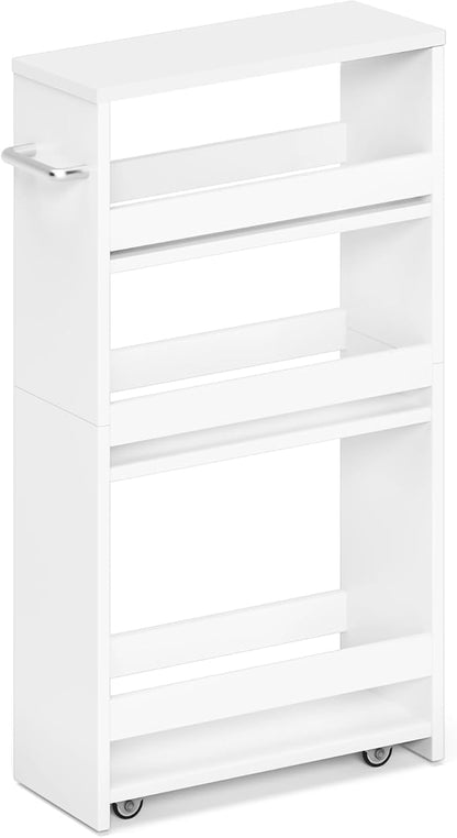 MARTY White Slim Storage Cart by MARTY