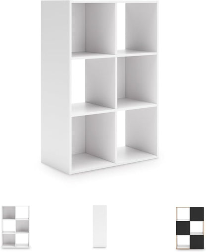 Signature Design by Ashley Onita Modern 3-Tier Floor Standing 6 Cube Organizer - Image 6