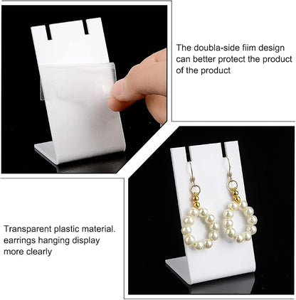 PH PandaHall 10pcs Acrylic Earring Stand, 1.7x1.4x3inch - Image 3