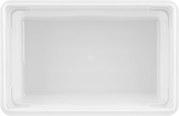 Restaurantware Food Storage Container 1 Pack of 18 x 12 x 6 Inch White Plastic - Image 17