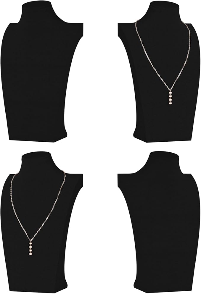Necklace Bust Display Stand, Necklace Holder, Pendant Chain Necklace Organizer by KunGe
