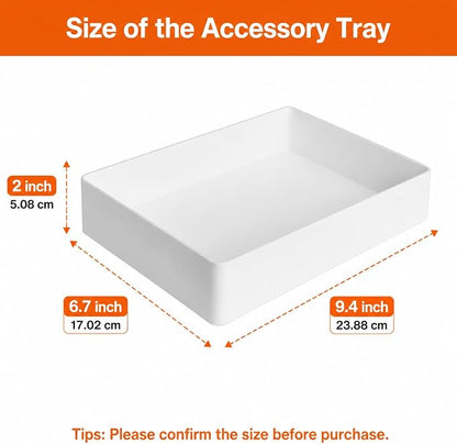 Amazon Basics Rectangular Plastic Desk Organizer - Image 3