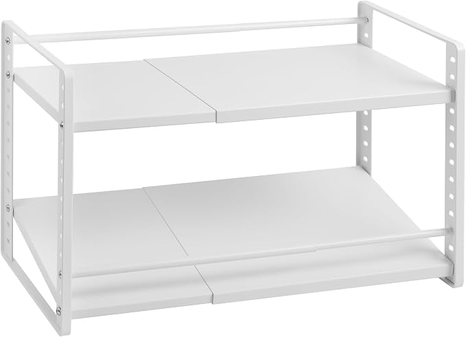 2-Tier Storage Rack Organizer for Foil Plastic Wrap Box Spice Bottle Seasoning by Selosiz