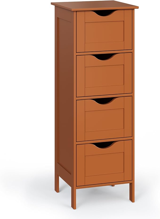Bonnlo Skinny Bathroom Floor Storage Cabinet, Living Room by Bonnlo