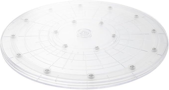 OUNONA 12-Inch Acrylic Rotating Turntable Kitchen Storage Organizer Tray by OUNONA