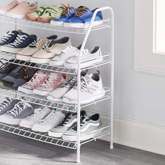 Rubbermaid 4-Tier Wire Shoe Rack, Simple Assemble, Storage Shelf - Image 16