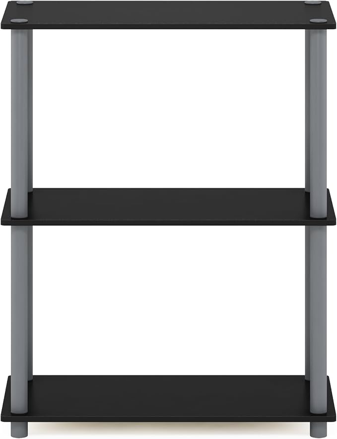 Furinno TURN-N-TUBE Storage Shelves, 3-Tier Book Shelf, Corner Shelf, Toolless - Image 6