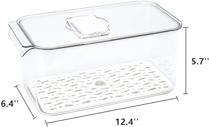 Slideep Refrigerator Food Storage Containers, Lettuce Keeper Large Produce - Image 3