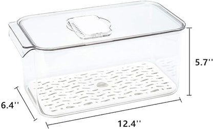 Slideep Refrigerator Food Storage Containers, Lettuce Keeper Large Produce - Image 3