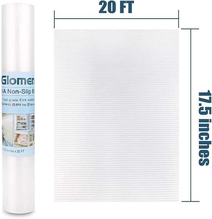 Glomen Refrigerator Liners, Fridge Mats, Washable Oil-Proof Fridge Pads Shelves - Image 7