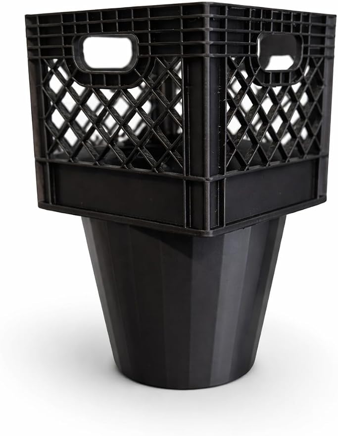 Half Gallon Car Cup Holder Expander, Classic Milk Crate Style Adapter by Unknown