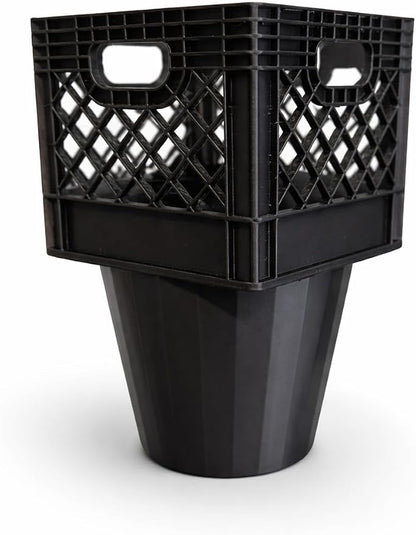 Half Gallon Car Cup Holder Expander, Classic Milk Crate Style Adapter by Unknown