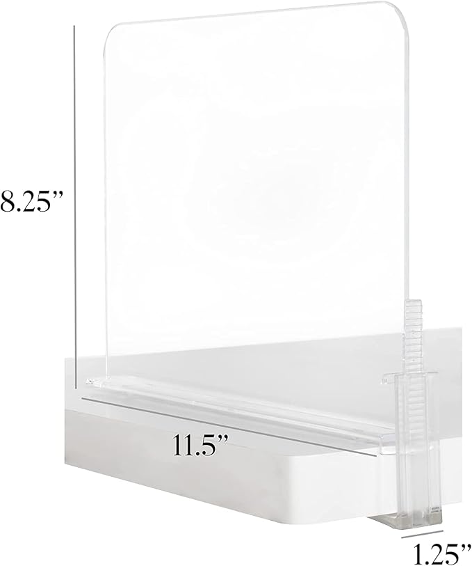 Richards Acrylic Closet Shelf Divider and Separator 6 Pack- Great - Image 2