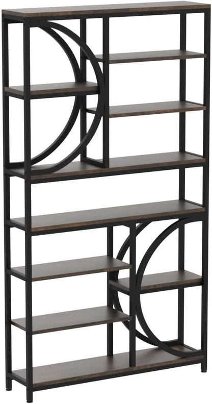Tribesigns Bookshelf, Industrial 8-Tier Etagere Bookcases, 77-Inch Tall Book - Image 4
