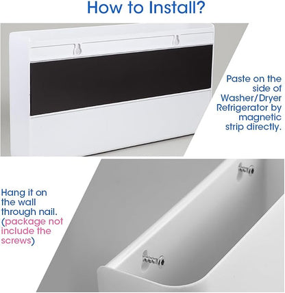 Picowe 3 PCS Magnetic Laundry Storage, Magnetic Storage Box - Image 7