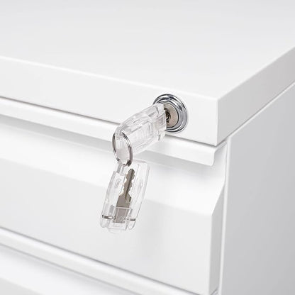3-Drawer Lockable Mobile File Cabinet – Metal A4/Letter/Legal Size Storage - Image 4