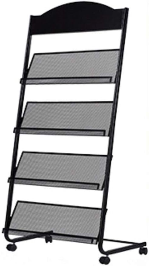 Iron Simple Floor-Standing Magazine Display Rack by Unknown