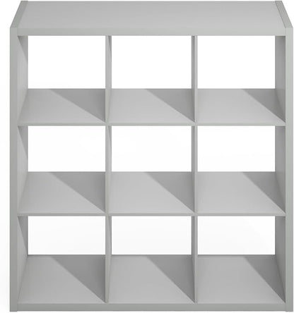 Furinno Simple Cube Storage Organizer, 9-Cube Display Shelf, Open Back Shelving - Image 8