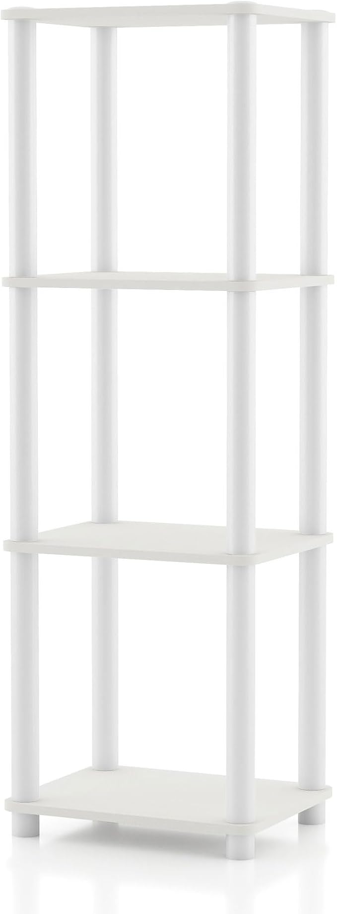Homes: Inside + Out Apexa Modern 4-Tier Narrow Shelving Units, Collectibles by HOMESInsideOut
