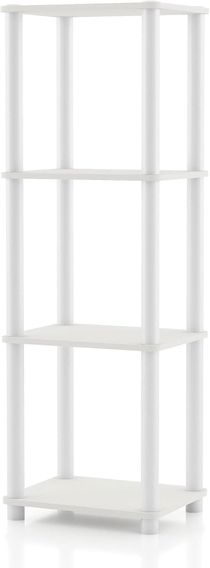 Homes: Inside + Out Apexa Modern 4-Tier Narrow Shelving Units, Collectibles by HOMESInsideOut