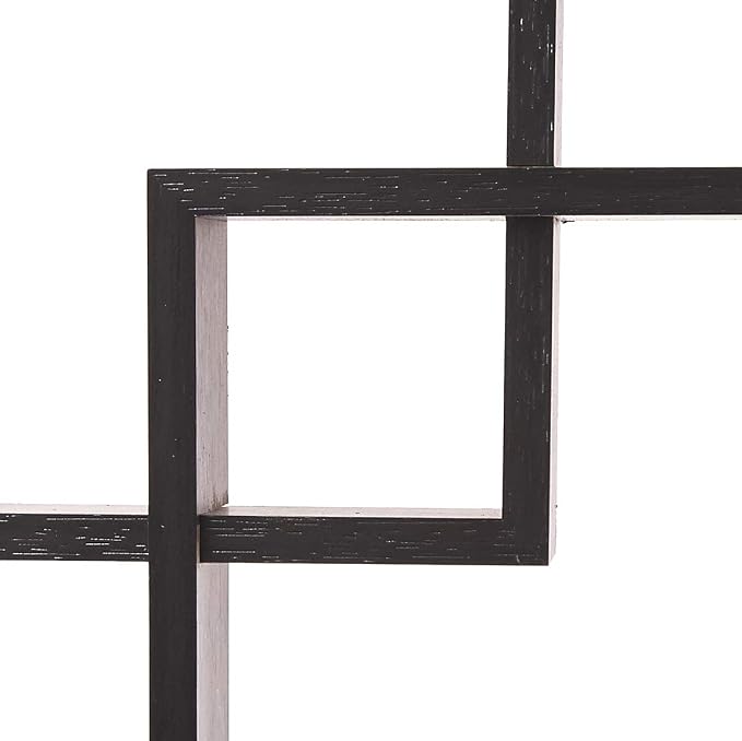 Greenco 4 Cube Intersecting, Easy-to-Assemble Floating Wall Mount Shelves - Image 3