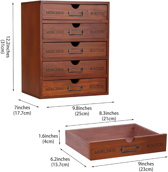 Small Wooden Drawers Wooden Box - Image 3