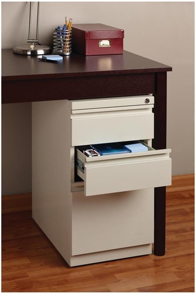 Pemberly Row 27.75" H X 15.00" W Modern 3 Drawer Metal Mobile Filing Cabinet in - Image 9