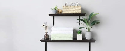 16 Pack L6 x H 4" Black Heavy Duty Shelf Brackets - Image 9