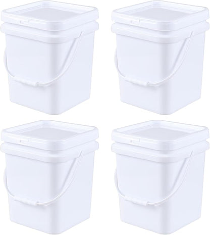Hespama 4.8 Gallon Square Food Storage Bucket - Image 7