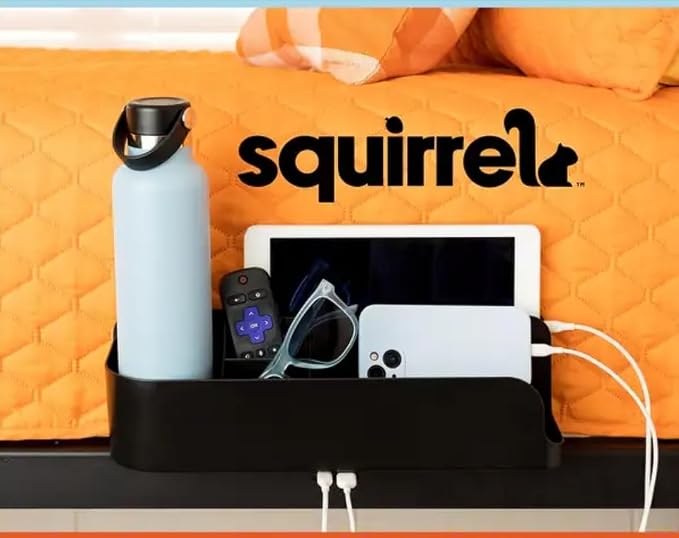 Squirrel Black Bedside Caddy - Image 2
