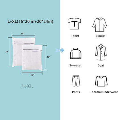 GOGOODA Mesh Laundry Bags for Delicates Durable Protective Wash Bags | Travel - Image 4