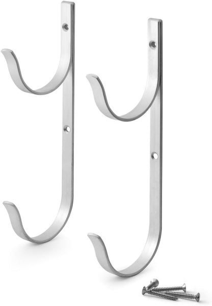 Aquatix Pro Pool Pole Hanger Premium Aluminium Holder Set, Ideal Hooks by AquatixPro