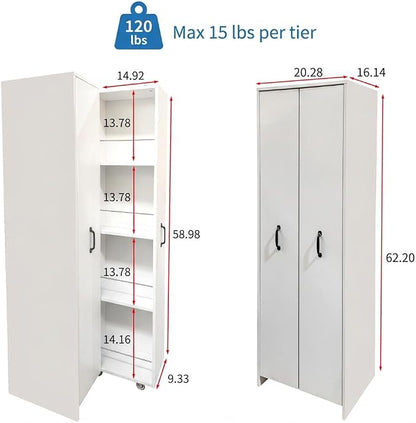 Double Pull Out Pantry Cabinet - Image 2
