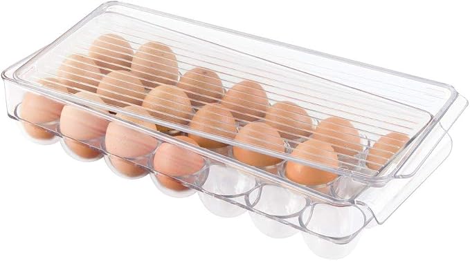 iDesign Clear Plastic Egg Holder by iDesign
