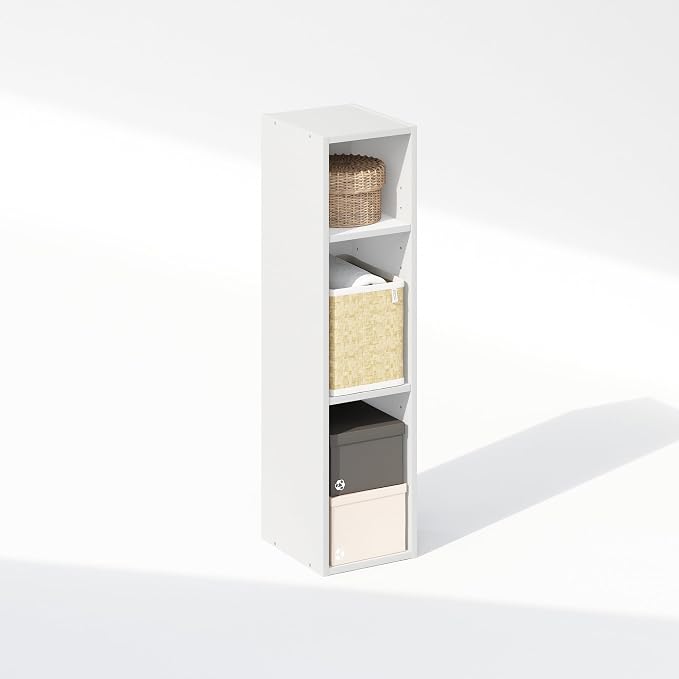 Furinno Reed 3-Tier Closet Organizers and Storage, Closet Organizer, Open Shelf - Image 6