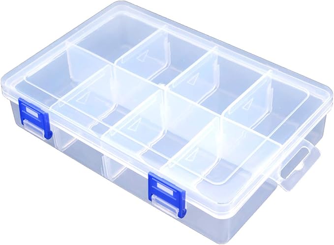 Plastic Compartment Storage Box by TOPINSTOCK