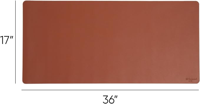 Smead Desk Pad, Vegan Leather Desk Mat - Image 4
