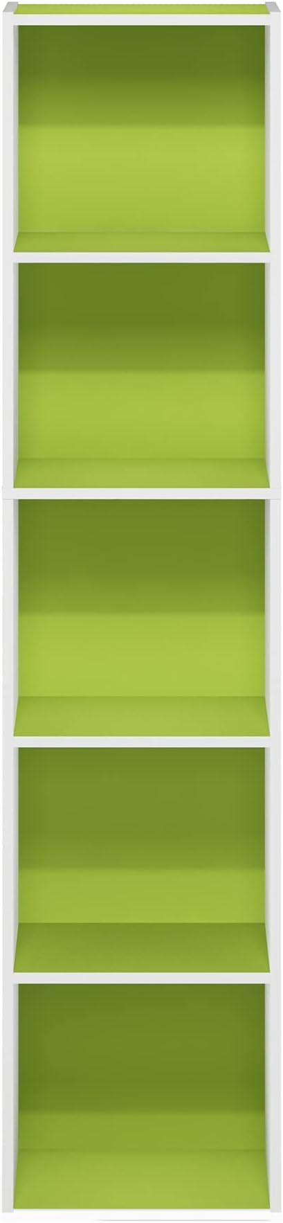 Furinno PASIR Book Shelf, 5-Tier Modern Bookshelf, Open Shelves Bookcase 9 x 12 - Image 7