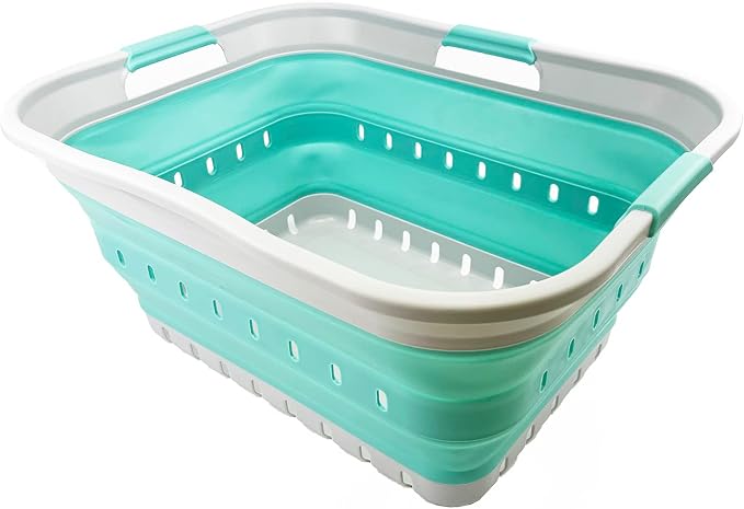 SAMMART 42L Collapsible Plastic Laundry Basket - Image 2