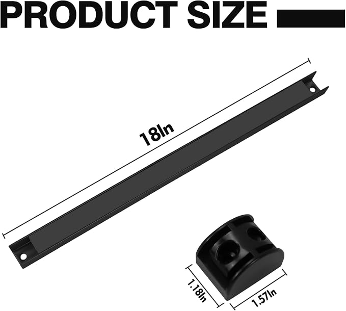 18" Magnetic Tool Holder, 10 Packs Magnetic Storage Strips Magnet Bar PVC Coated - Image 2