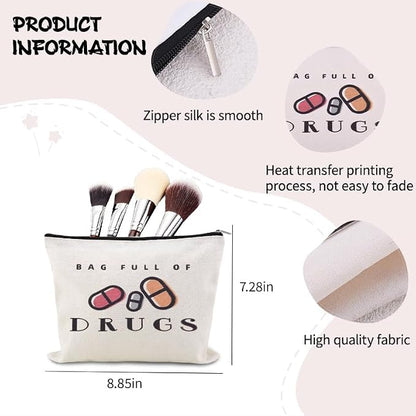 YangQian Medicine Storage Bag for Travel Medication Pouch Gifts for Women Nurse - Image 3