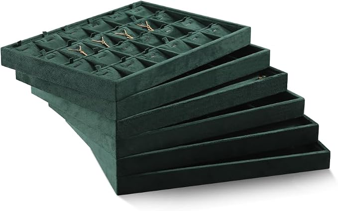 Velvet Jewelry Display Tray For Bracelet Pendant Necklace, Drawer Insert - Image 9