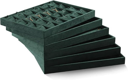 Velvet Jewelry Display Tray For Bracelet Pendant Necklace, Drawer Insert - Image 9