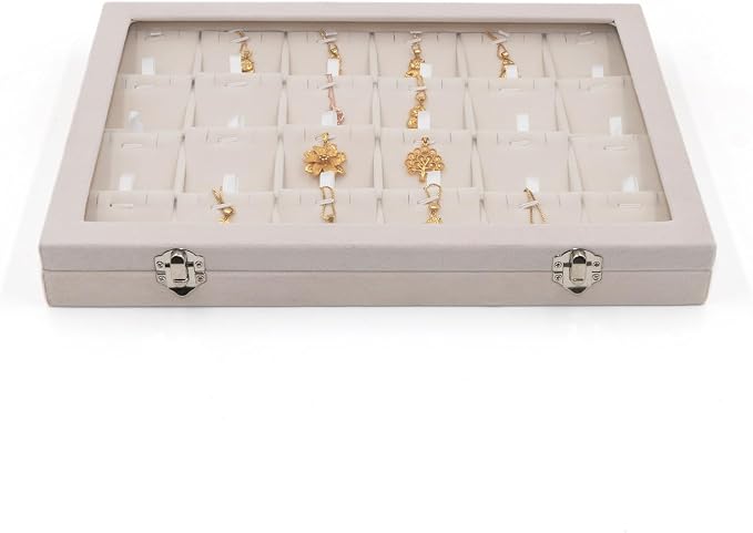 Jewelry Box Necklace Organizer Tray Necklace Display Case - Image 7