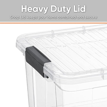 Superio Storage Bins with Lids, Stackable Totes, BPA Free, Odor Free, Organizer - Image 3