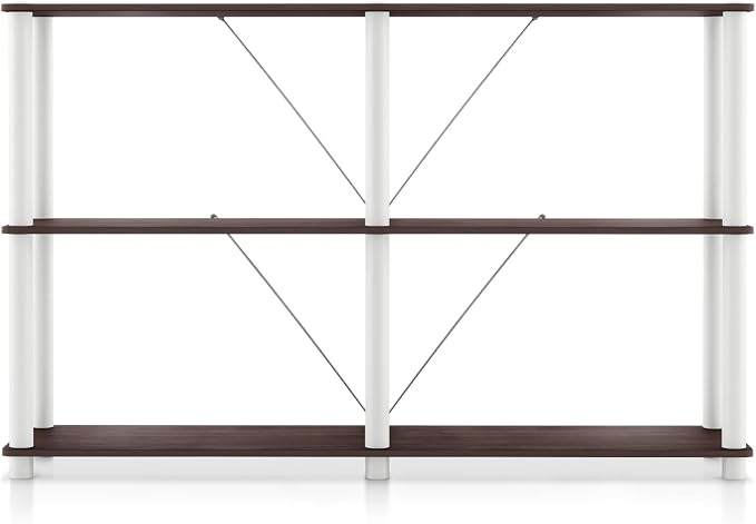 Homes: Inside + Out Apexa Modern 3-Tier Extra Wide Shelving Units, Collectibles - Image 11