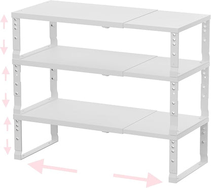 Adjustable Metal Shelving Unit, Stackable & Expendable Storage Rack by HOMEPAGE