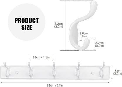 Wooden Coat Rack, Wall-Mounted Organizer - Image 2