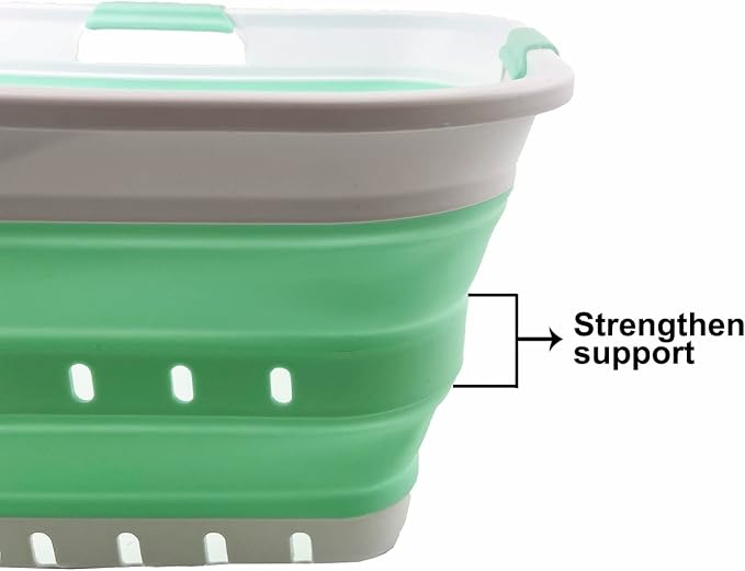 SAMMART 42L Collapsible Plastic Laundry Basket - Image 5