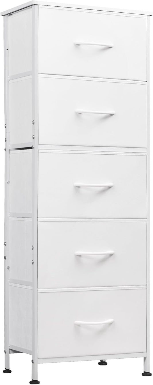 WLIVE Tall Dresser for Bedroom, 5 Drawer Dresser, Tall vertical design by WLIVE